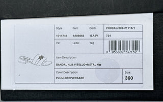 VERSACE Medusa Women's Plum Sandals 6 US (36 Euro) 1014748 Spain NIB $900
