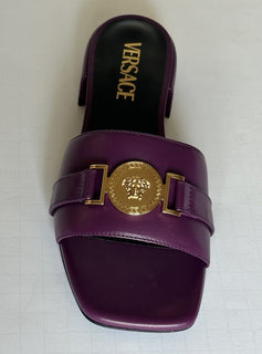 VERSACE Medusa Women's Plum Sandals 6 US (36 Euro) 1014748 Spain NIB $900