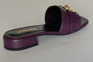VERSACE Medusa Women's Plum Sandals 6 US (36 Euro) 1014748 Spain NIB $900