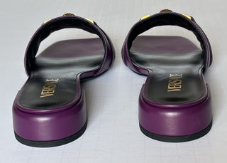 VERSACE Medusa Women's Plum Sandals 6 US (36 Euro) 1014748 Spain NIB $900