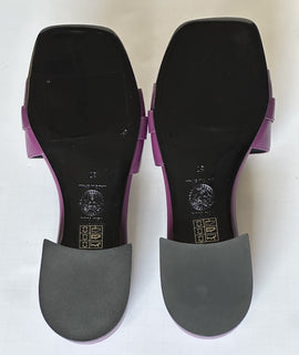 VERSACE Medusa Women's Plum Sandals 7 US (37 Euro) 1014748 Spain NIB $900
