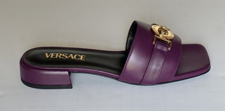 VERSACE Medusa Women's Plum Sandals 7 US (37 Euro) 1014748 Spain NIB $900