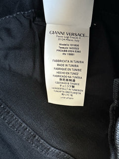 Versace Men’s Black Stretch Stone Washed Denim Jeans Size 33 US 1011835 NWT $950