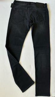 Versace Men’s Black Stretch Stone Washed Denim Jeans Size 33 US 1011835 NWT $950