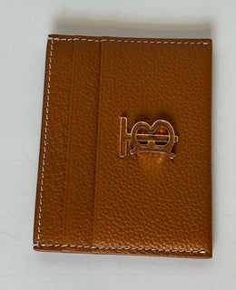 Burberry Warm Russet Brown TB Leather Card Case 80623791 Made in Italy NWT $330