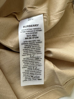 Burberry Caris Check Soft Fawn T-shirt M (Oversized) 8085110 NWT $480