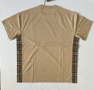 Burberry Caris Check Soft Fawn T-shirt M (Oversized) 8085110 NWT $480