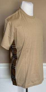 Burberry Caris Check Soft Fawn T-shirt M (Oversized) 8085110 NWT $480