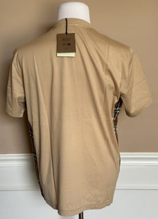 Burberry Caris Check Soft Fawn T-shirt M (Oversized) 8085110 NWT $480