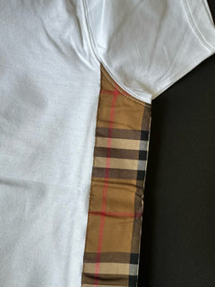 Burberry Caris Check White T-shirt M (Oversized) 8085111 NWT $480