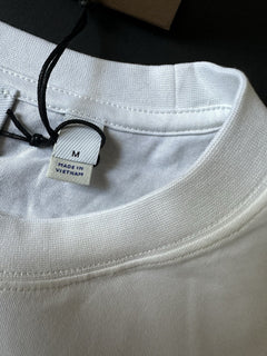 Burberry Caris Check White T-shirt M (Oversized) 8085111 NWT $480