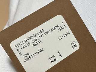 Burberry Caris Check White T-shirt M (Oversized) 8085111 NWT $480