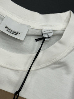Burberry Caris Check White T-shirt L (Oversized) 8085111 NWT $480