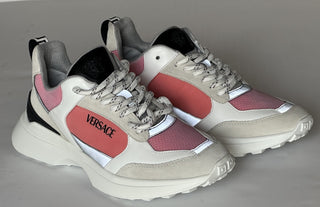 Versace Low Top Womens Leather/Fabric Pink Sneakers 10 US (40) 1011941 NWT $825