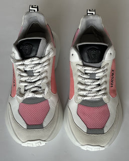 Versace Low Top Womens Leather/Fabric Pink Sneakers 10 US (40) 1011941 NWT $825