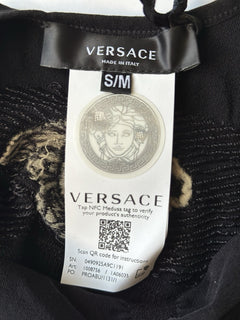Versace Medusa Black Shapewear Bralette S-M (Stretch) Made in Italy 1008756 NWT