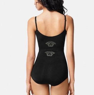 Versace Medusa Black Shapewear Bralette L-XL (Stretch) Made in Italy 1008756 NWT