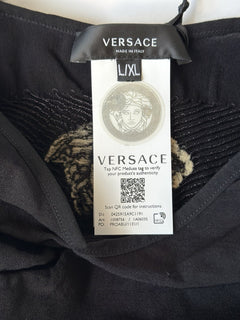 Versace Medusa Black Shapewear Bralette L-XL (Stretch) Made in Italy 1008756 NWT