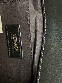 Versace Quilted Calf Leather Black Small Shoulder Bag 1014521 Italy NWT $1700