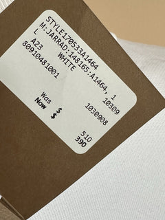 Burberry Jarrad White Sweatshirt Large (Oversized) 8091048 NWT $510