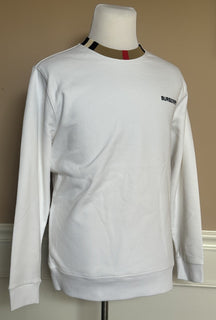 Burberry Jarrad White Sweatshirt Large (Oversized) 8091048 NWT $510