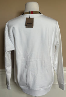 Burberry Jarrad White Sweatshirt XL (Oversized) 8091048 NWT $510