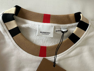Burberry Jarrad White Sweatshirt XL (Oversized) 8091048 NWT $510
