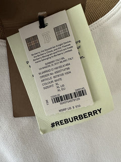 Burberry Jarrad White Sweatshirt XL (Oversized) 8091048 NWT $510