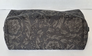 Versace Fabric Barocco Jacquard Black Beauty Pouch 1013925 NWT $575