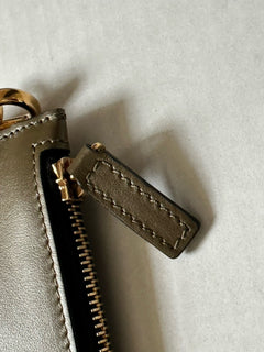 Versace Medusa Head Leather Large Pouch Clutch Olive Green 1010525 IT NWOT $750