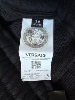 Versace Women's Black Sweatpants Size 4 US (38 Euro) 1014488 NWT $750