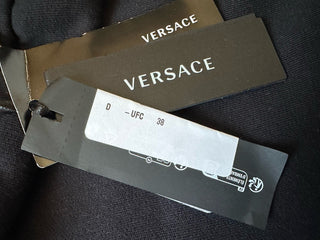 Versace Women's Black Sweatpants Size 4 US (38 Euro) 1014488 NWT $750