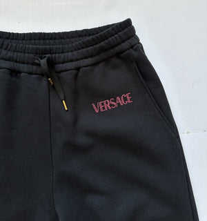 Versace Women's Black Sweatpants Size 4 US (38 Euro) 1014488 NWT $750