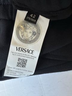 Versace Women's Black Sweatpants Size 8 US (42 Euro) 1014488 NWT $750