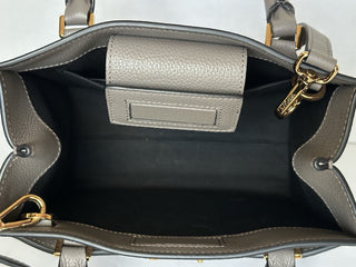 Versace Virtus Grainy Calf Small Grey Top Handle Bag 1005960 IT NWT $1825