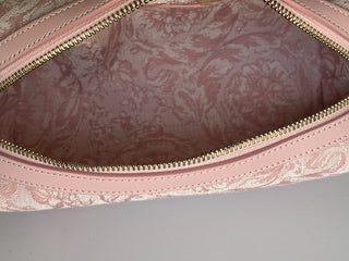 Versace Fabric Barocco Jacquard Light Pink Beauty Pouch 1013925 NWT $575