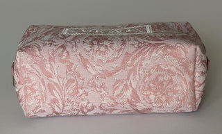 Versace Fabric Barocco Jacquard Light Pink Beauty Pouch 1013925 NWT $575