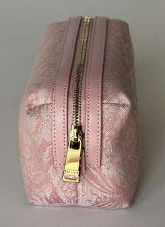 Versace Fabric Barocco Jacquard Light Pink Beauty Pouch 1013925 NWT $575
