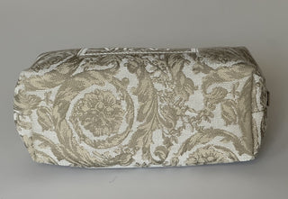 Versace Fabric Barocco Jacquard Light Brown Beauty Pouch 1013925 NWOT $575