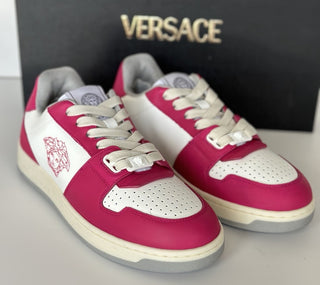 Versace Women’s Pink/White Leather Sneakers 10.5 US (40.5 Euro) 1014316 NIB $700
