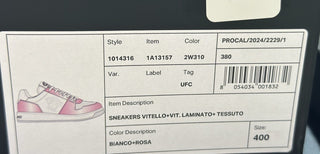 Versace Women’s Medusa Rose/White Leather Sneakers 10 US (40) 1014316 NIB $700
