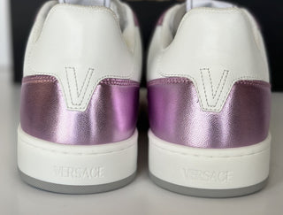 Versace Women’s Medusa Rose/White Leather Sneakers 10 US (40) 1014316 NIB $700