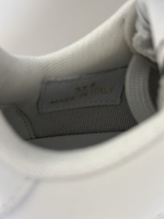 Versace Womens Medusa Rose/White Leather Sneakers 7.5 US (37.5) 1014316 NIB $700