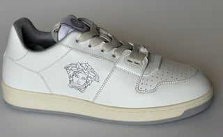 Versace Women’s Medusa White Leather Sneakers 10 US (40 Euro) 1014316 NIB $700