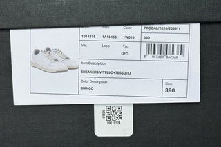 Versace Women’s Medusa White Leather Sneakers 9 US (39 Euro) 1014316 NIB $700