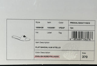 VERSACE Medusa Women's Rose Sandals 7 US (37 Euro) 1009428 Spain NIB $850