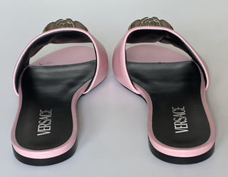 VERSACE Medusa Women's Rose Sandals 7 US (37 Euro) 1009428 Spain NIB $850