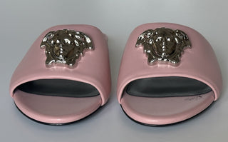 VERSACE Medusa Women's Rose Sandals 7 US (37 Euro) 1009428 Spain NIB $850