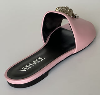VERSACE Medusa Women's Rose Sandals 7 US (37 Euro) 1009428 Spain NIB $850