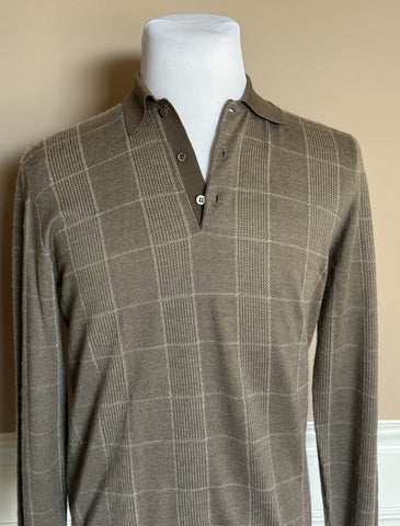 Ralph Lauren Purple Label Men's Taupe Cashmere/Silk Polo Shirt M IT NWT $1295